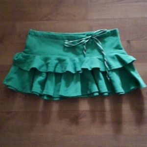 Abercrombie and Fitch green mini skirt